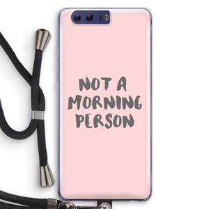 Morning person: Honor 9 Transparant Hoesje met koord