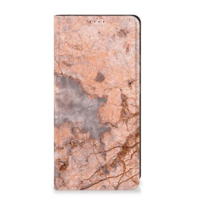 Samsung Galaxy Xcover 7 | Standcase | Marmer Oranje