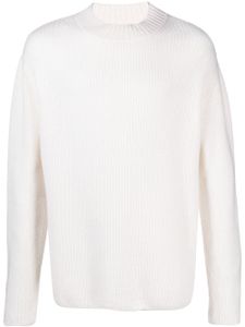 Le Kasha pull en cachemire à design nervuré - Blanc