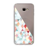 Gekleurde driehoekjes pastel: Samsung Galaxy J4 Plus Transparant Hoesje