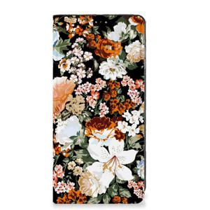 Smart Cover voor Samsung Galaxy A25 Dark Flowers