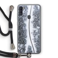 Snøfall: Samsung Galaxy A11 Transparant Hoesje met koord Snøfall: Samsung Galaxy A11 Transparant Hoesje met koord