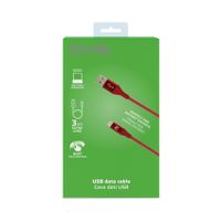 Celly - USB-Kabel Type-C, 3 meter, Rood - Siliconen - Celly Feeling - thumbnail