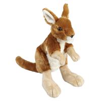 Pluche knuffel dier Kangoeroe - 30 cm - Kangoeroes knuffelbeesten