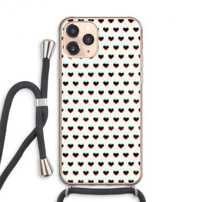 Hartjes: iPhone 11 Pro Max Transparant Hoesje met koord