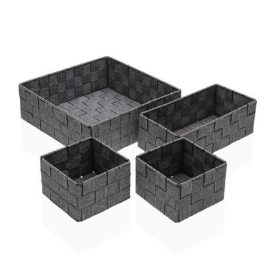 Basket spelset Versa Stro Polypropyleen Maïsvezel 26 x 8,5 x 26 cm