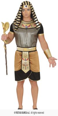 Zwart Gouden Egyptenaar Kostuum Man Mauli