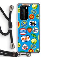 Fruitsticker: Huawei P40 Pro Transparant Hoesje met koord Fruitsticker: Huawei P40 Pro Transparant Hoesje met koord