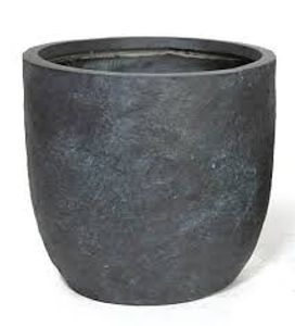 Utah Egg Pot Graphite D25H25 - Mcollections