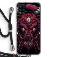 Hell Hound and Serpents: Samsung Galaxy A22 5G Transparant Hoesje met koord