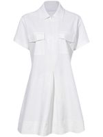 Proenza Schouler White Label robe courte à fermeture zippée - Blanc