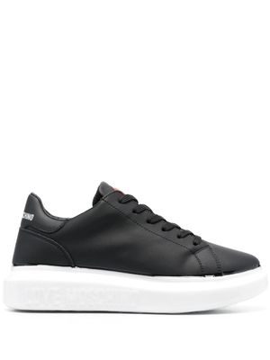 Love Moschino baskets à lacets - Noir