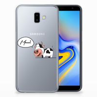 Samsung Galaxy J6 Plus (2018) Telefoonhoesje met Naam Cow - thumbnail