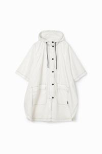 Opvouwbare regenjas met logomania - WHITE - U