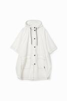 Opvouwbare regenjas met logomania - WHITE - U