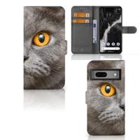 Telefoonhoesje | Met pasjeshouder | Google Pixel 7 Britse Korthaar