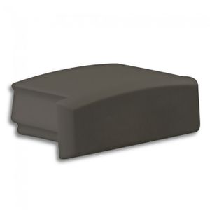 Eindkap E1B zwart voor zwart LED profiel PL1 8106018