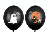 Halloween Ballonnen Spook Zwart (6st)