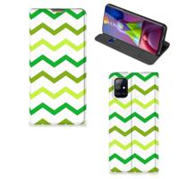 Samsung Galaxy M51 | Hoesje met Magneet | Zigzag Groen