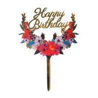 Happy Birthday Cake Topper Deluxe #3 Happy Birthday Cake Topper Deluxe #3