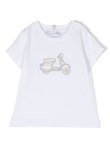 Patachou t-shirt Motorcycle en coton - Blanc