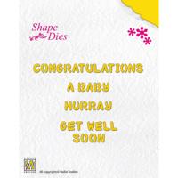 Nellie's Choice • shape die engelse tekst 4st.