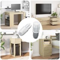 VidaXL Plankhaak 2 pcs zilver 7 x 16 mm ijzer