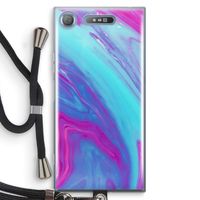 Zweverige regenboog: Sony Xperia XZ1 Transparant Hoesje met koord