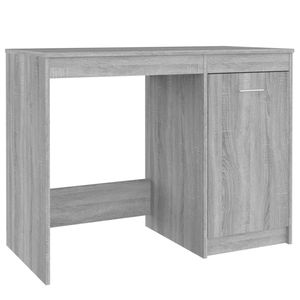 vidaXL Bureau 100x50x76 cm bewerkt hout grijs sonoma eikenkleurig