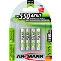 Ansmann 550 mAh oplaadbare batterij 4x AAA (Micro)