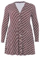 Yoek Vest met v-hals | Bruin | Maat 54/56