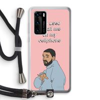 Hotline bling: Huawei P40 Transparant Hoesje met koord