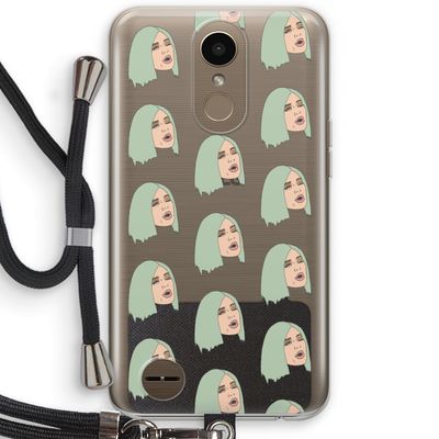 King Kylie: LG K10 (2017) Transparant Hoesje met koord