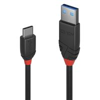 Lindy 36915 USB-kabel 0,5 m USB 3.2 Gen 1 (3.1 Gen 1) USB A USB C Zwart