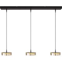 Masterlight 3-lichts hanglampImperia 100cm zwart met goud - 2041-05-02-02-100-3