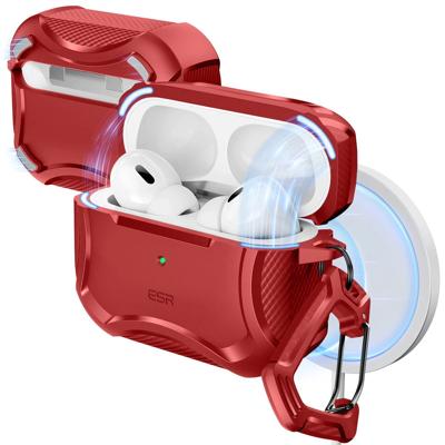 AirPods Pro 3 Cyber Tough Magnetic Case - Dark Red