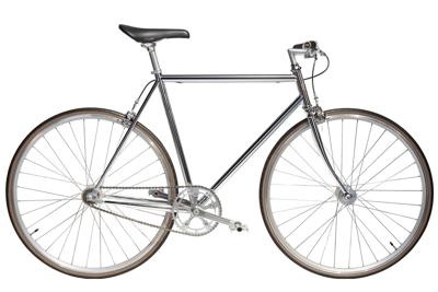Jitensha Tokyo Chrome/Alu/Black Single Speed Fiets Jitensha Tokyo Chrome/Alu/Black Single Speed Fiets