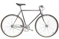 Jitensha Tokyo Chrome/Alu/Black Single Speed Fiets Jitensha Tokyo Chrome/Alu/Black Single Speed Fiets