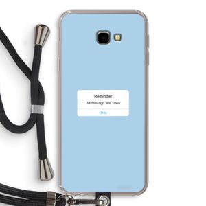 Reminder: Samsung Galaxy J4 Plus Transparant Hoesje met koord