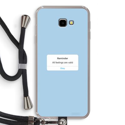 Reminder: Samsung Galaxy J4 Plus Transparant Hoesje met koord