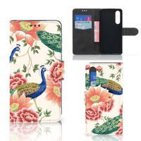 Telefoonhoesje met Pasjes voor Huawei P30 Pink Peacock