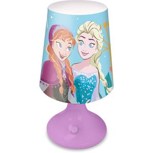 Disney Frozen tafellamp/bureaulamp/nachtlamp voor kinderen - lila - kunststof - 18 x 9 cm