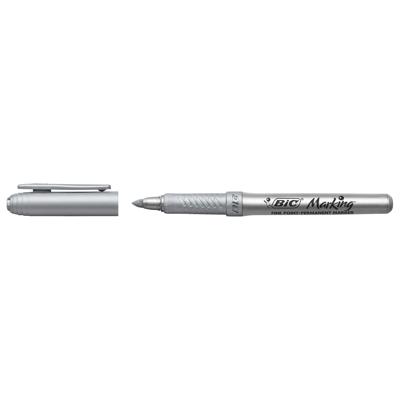 BIC permanent marker goud en zilver