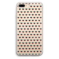 Hartjes: iPhone 7 Plus Transparant Hoesje