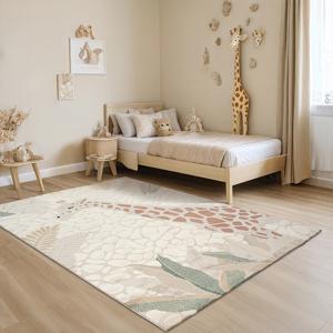 Kindervloerkleed Elio kids Giraaf Cream-200 x 290 cm