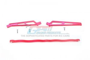 GPM - Aluminium Center Brace Bar & Chassis Brace - Red - ARRMA 1/8