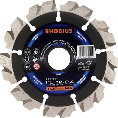Rhodius 304461 Diamanten doorslijpschijf 115 mm 1 stuk(s) Beton