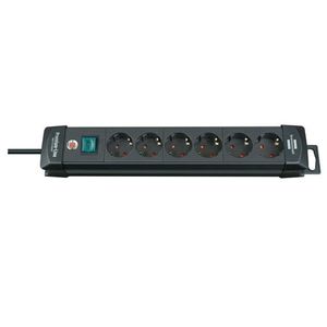 Brennenstuhl 1951160100 PDU Stekkerdoos | 6 sockets | met Schakelaar | 3 meter | Zwart