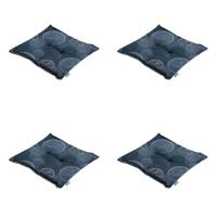 Zitkussen Hocker Circle blauw 50 cm x 50 cm (4 stuks) Madison - Madison