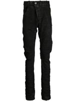 Boris Bidjan Saberi pantalon sarouel à effet usé - Noir